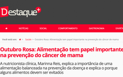 Alimentação tem papel importante na prevenção do câncer de mama