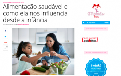 A alimentação saudável na infância – A importância dos hábitos da família