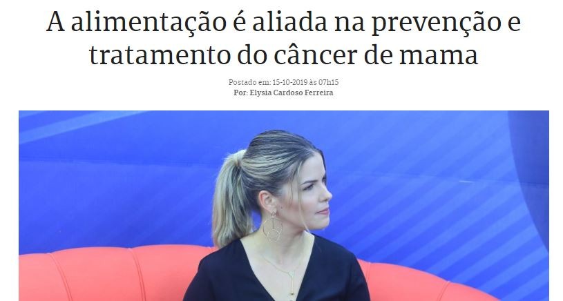 Alimentação como aliada na prevenção e tratamento contra o câncer de mama