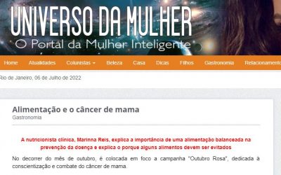 Alimentação balanceada contra o câncer de mama